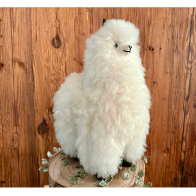 Kuscheliges Echtfell-Alpaka